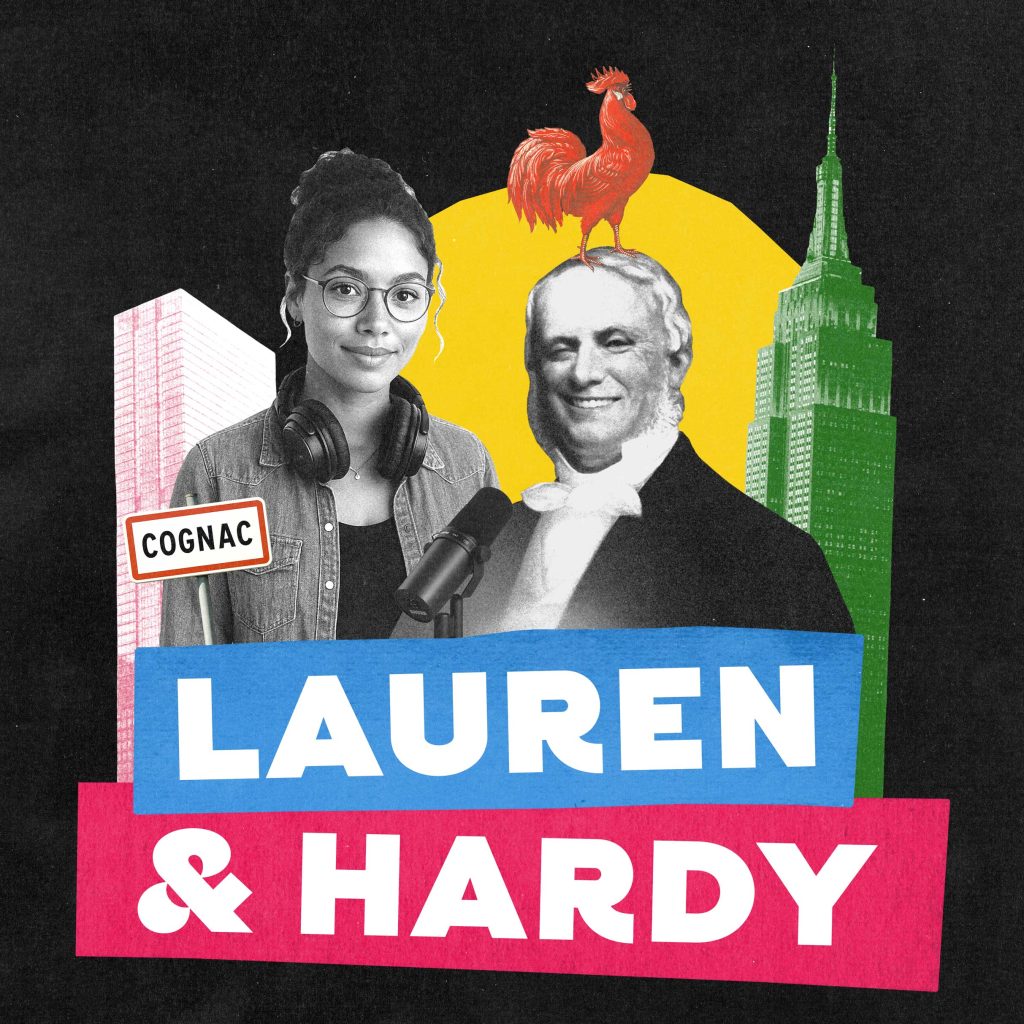 COVER-LAUREN&HARDY Lauren Hardy podcast de marque fiction Cognac Hardy Grand Prix 2025